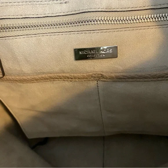 Michael‎ Kors Collection Taupe leather Hobo Bag neutral quiet luxury designer